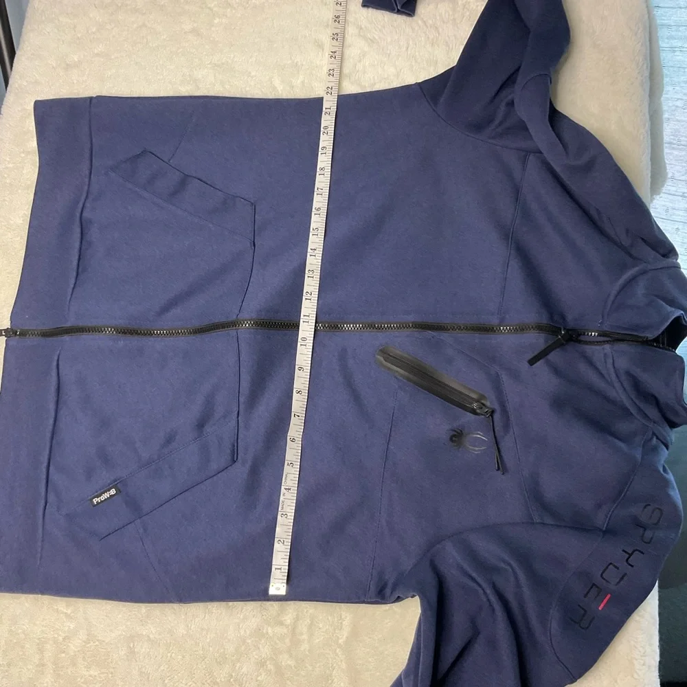 Spyder Active Men’s Large Navy Full Zip Jacket – Fleece Lined size large